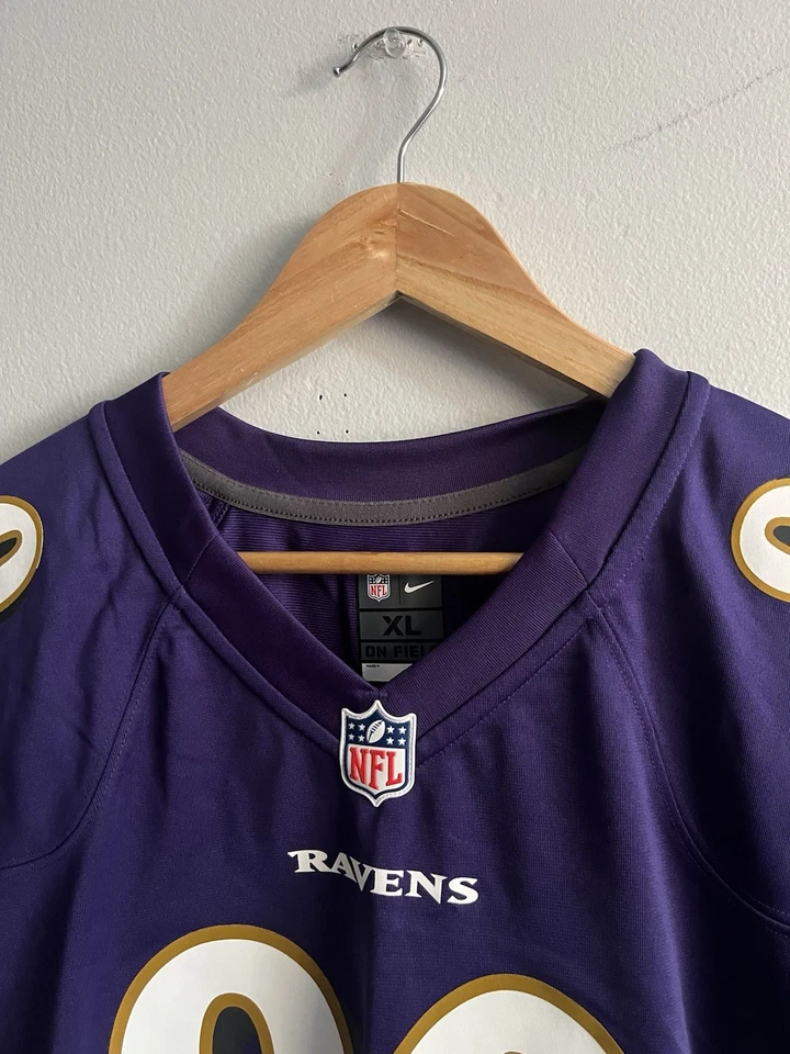 Camiseta Nike On-Field Baltimore Ravens Steve Smith Sr #89 púrpura NFL para hombre talla XL Foto 2 de 4