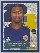 Jearl Margaritha Panini FIFA World Cup 2026 Blue Crumple Parallels Sticker