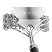 VEVOR BBQ Grill Brush and Scraper Stainless Steel Bristle Free Grill Cleaner
