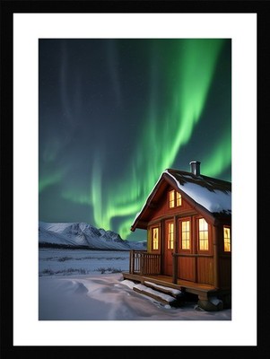 Epic Northern Lights Framed Wall Art Poster Canvas Print Picture
