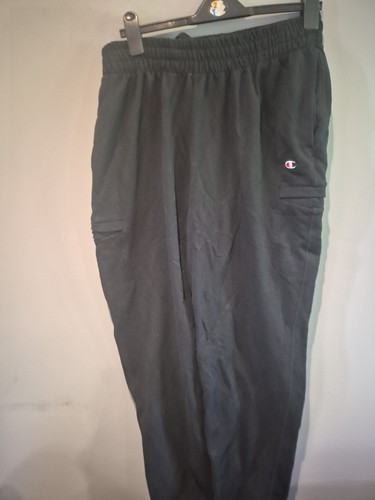 Champion Pants Mens XL Black Jogger Pockets Sweatpants Straight - Picture 4 of 18