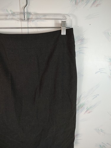 Ann Taylor Damen Bleistiftrock dunkelgrau Größe 6 Rüschensaum hinten - Bild 2 von 10