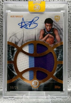 #ad #ad ACE BAILEY 2025 26 Topps Three Relic Autographs Prime 25. Read Desc. $39.99