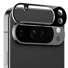 For Google Pixel 10 Pro XL Camera Lens Colored Edge Tempered 2.5D - Black