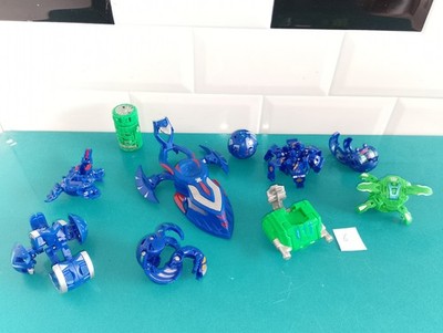 Konvolut Nr. 6 von 10 Figuren Bakugan Battle Brawlers alt vintage andere grün blau