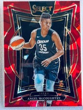 2025 WNBA Panini Select Red 🔴 Cracked Ice Concourse ANGEL McCOUGHTRY #34 Dream