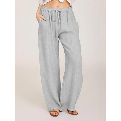 Damen Sommer Haremshose Weites Bein Baggy Palazzo Freizeithose Yoga Jogging Hose - Bild 5 von 18