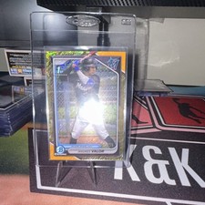 2023 Bowman Chrome Orange Refractor Rookie /50 BCP-196 Andres Valor Marlins
