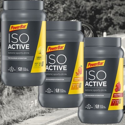 (28,32 /1kg) PowerBar ISOACTIVE Dose mit 600g. Verschiedene Sorten