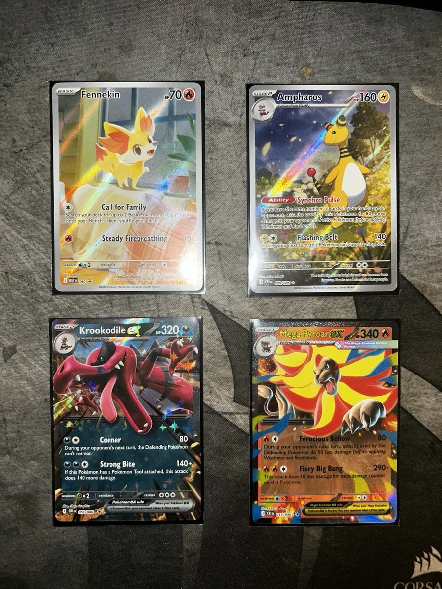 Pokémon TCG Rare MEGA Individual Collectible Card Game Cards for