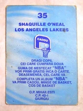 1998 ROMANIAN Cadou Album Chewing Gum Card RARE Romania - You Pick Player