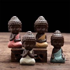 Mini Buddha Figurine Hand Carved Statue The 4 Noble Truths Figurines Table Decor