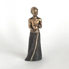 Vintage Kenton Child Holding Pot African Masai Tribal Soul Journey 7.5 Inch