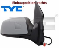 TYC 310-0105 AußEnspiegel Rechts Spiegel AußEn FüR Ford