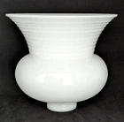 NOS! Vintage Opalescent White Milk Glass Torchiere Reflector, 2-1/4” Fitter