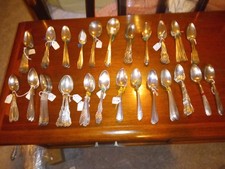 Huge Vintage Lot of Assorted Vintage Silverplate Spoon Sets Wm. Rogers