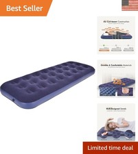 Luxurious Single Air Mattress - Inflatable Waterproof Sleeping Pad for Camping