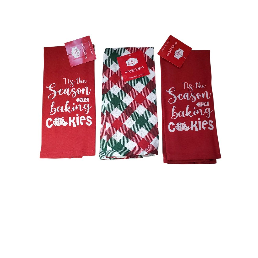 Holiday Time Kitchen Towel Set (3)
