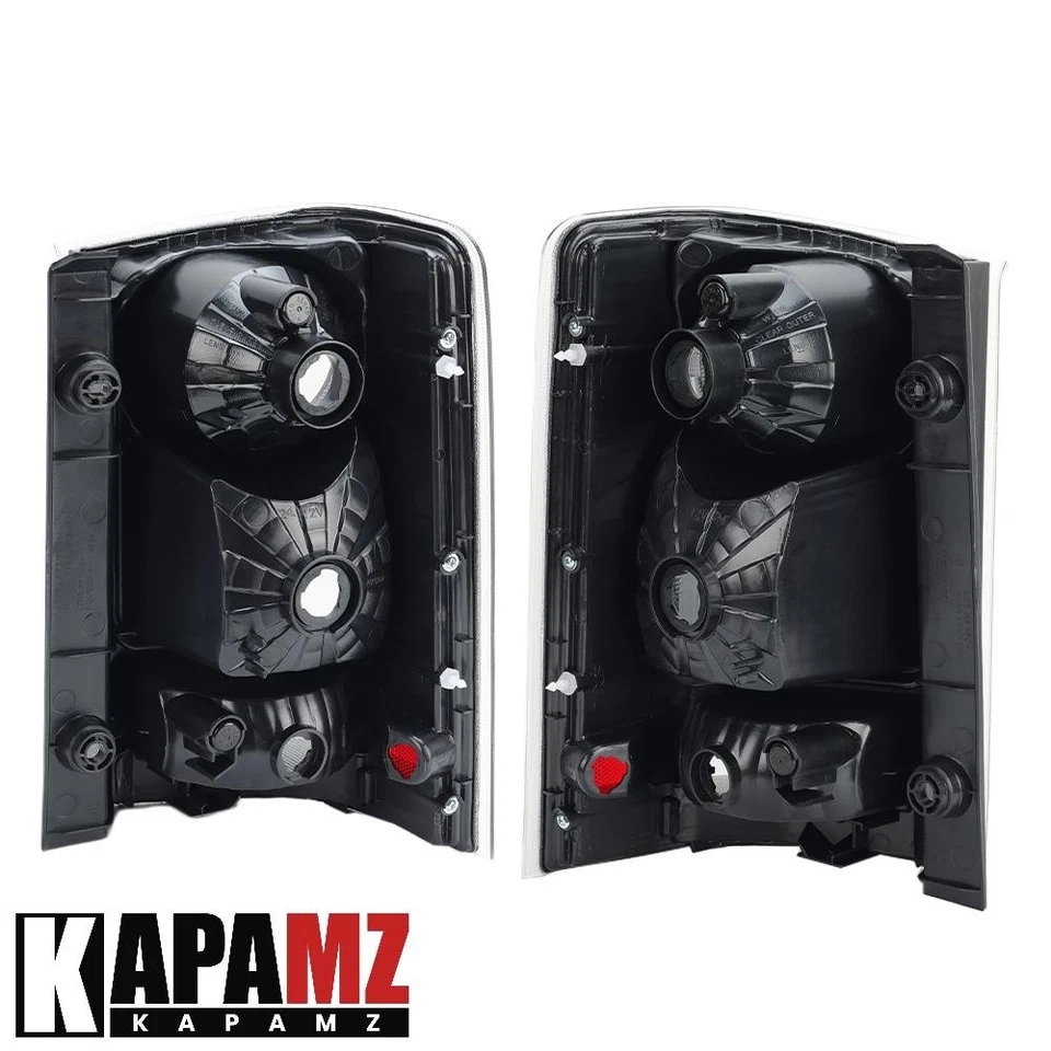 Par de luces traseras para Honda Pilot 2009-2015 carcasa cromada negra Foto 2 de 4