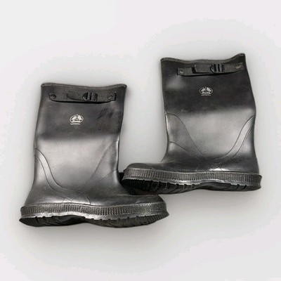 Bata Waterproof Rubber Rain Boots Men's Size 14 Black Work Utility Made In USA 