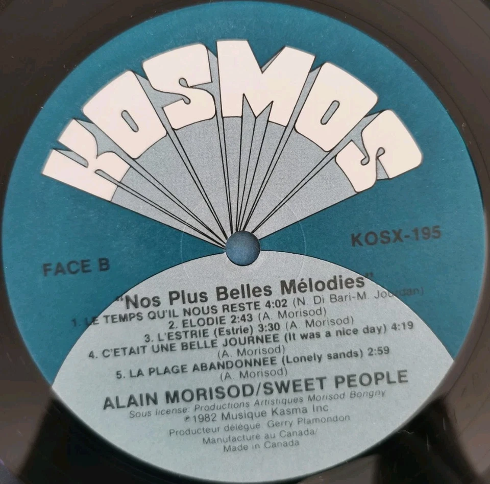 Vinyl LP Alain Morisod/Sweet People - Nos Plus Belles Melodies VG KOSX-195 Pop - Image 4 of 4