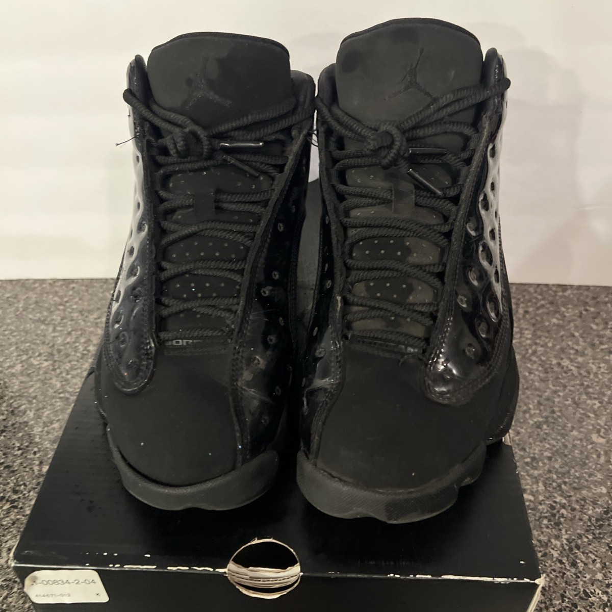 Nike Air Jordan 13 Cap and Gown Men's Size 8.5 Black/Black 414571