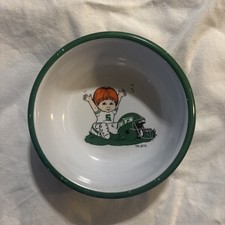 RARE “NY jets” Baby Football Player Cereal Bowl Dish Selandia Designs
