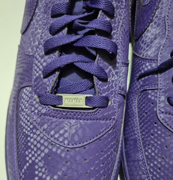 NIKE KOBE BRYANT x Nike Air Force 1 Low "Court Purple" B0018-500 - Talla 18 Raro 5