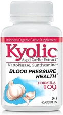 Kyolic Aged Garlic Extract Blood Pressure Health Capsules - 160 Count EXP 4/25