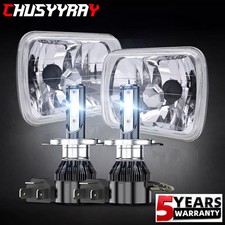 Pair 5x7''  LED Headlights DRL For Toyota Pickup 82-95 4Runner 84-1991 Tacoma