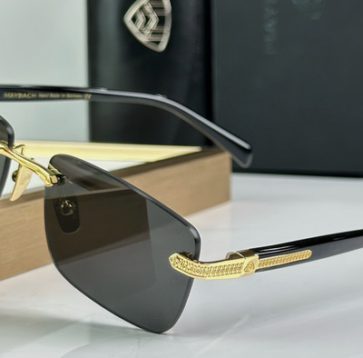 Eyewear Maybach THE REGENT Black Golden Street Rimless HQ Materials 145mm
