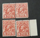 PRICE EACH FOR ONE 1913 1D MNH MINT NO WATERMARK WMK PRE DECIMAL AUSTRALIA STAMP