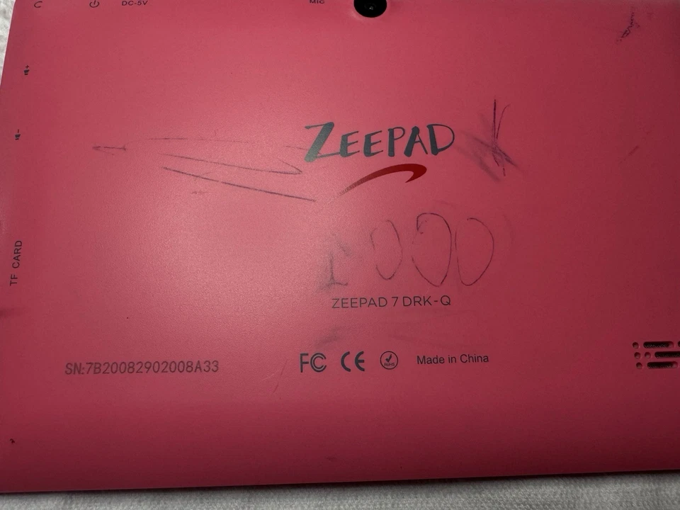 7英寸Zepad多触摸屏双摄像头WIFI蓝牙平板电脑粉色7DRK-Q — 第 3/4 张图片