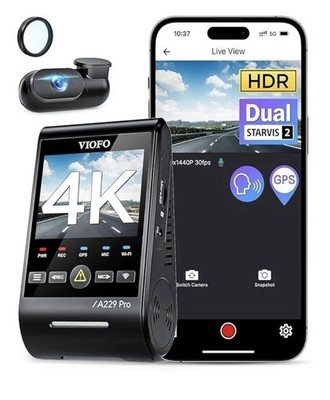 Brand New VIOFO A229 Pro 4K HDR Dash Cam, Dual STARVIS 2 IMX678 IMX675