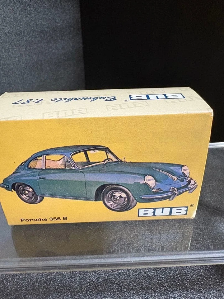 Mini coche BUB Porsche 356 B escala 1/87 raro gris oscuro usado Foto 2 de 4