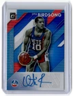 2019-20 Donruss Optic Signature Series Blue Otis Birdsong Auto 22/25 New Jersey