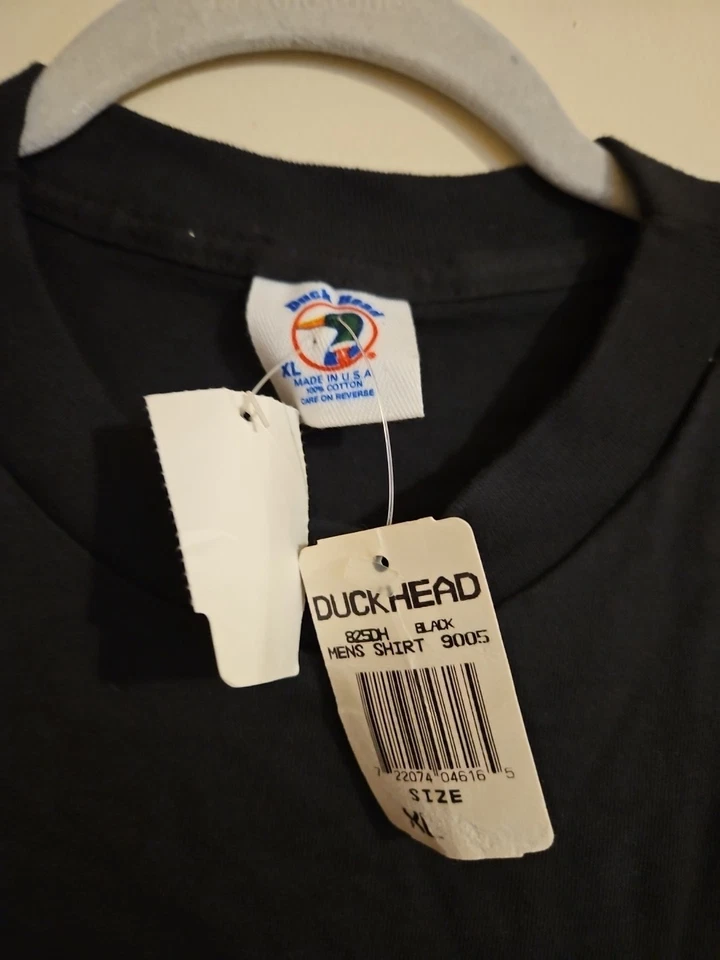 New Vintage Duck Head T Shirt Mens Xl Graphic AOP Wrap 90s Single Stitch USA  - Image 3 of 4