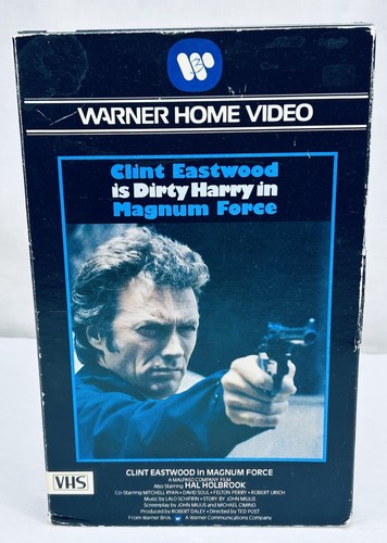 Magnum Force Clint Eastwood VHS Dirty Harry 1980 Warner Home Video Big Box