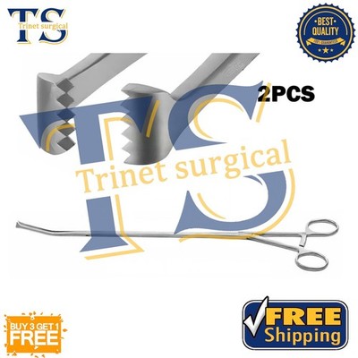 2 pc Thoracoscopy Surgical Instruments Set | Thoracotomy Tissue Forceps