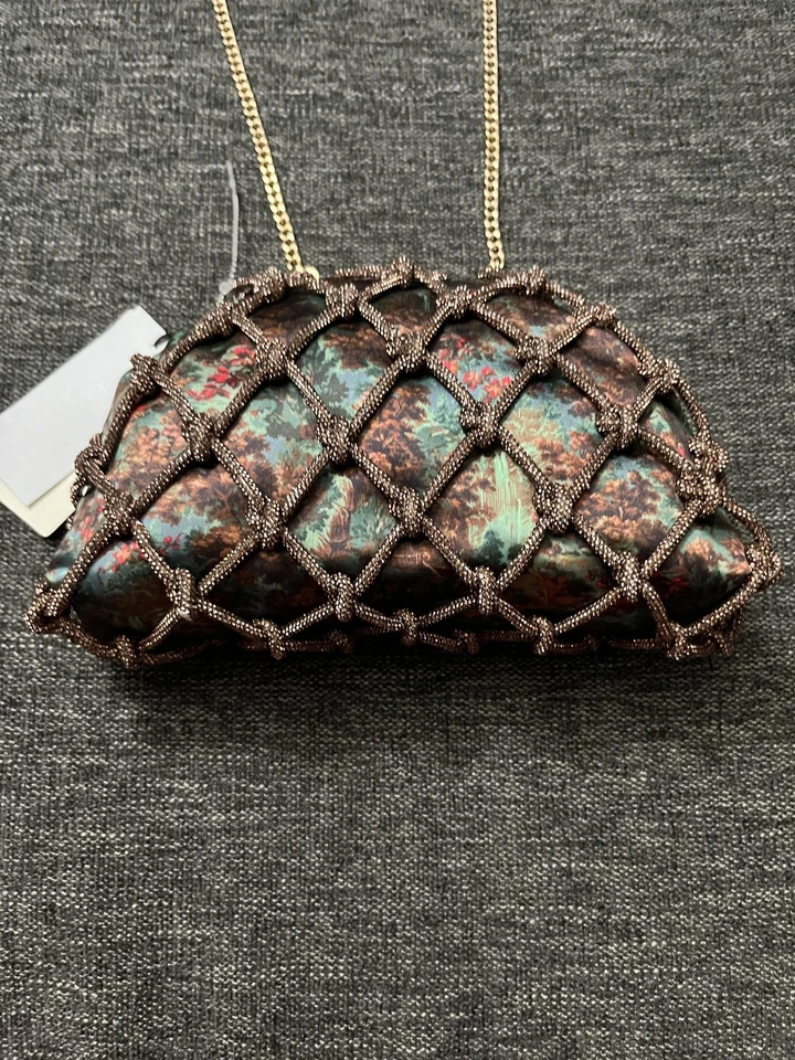 Bolso sin asas Ted Baker para mujer talla única verde combo KYLAR-345 cadena jaula cuentas Foto 2 de 4