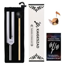 528 Hz Tuning Fork with Reflex Hammer for Healing Chakra Set,Aluminum Alloy, ...