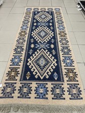 Image of Turkish Reversible Kilim Runner Rug 80x200cm – Cotton Blend Washable