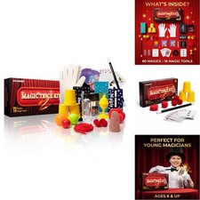 Atlasonix Magic Sets Kids 6-8, Kids Magician Starter Kit 80 Plus Magic Tricks