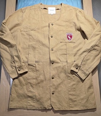 Profound Aesthetic Quilted Cotton Utility Jacket Size XL Tan Workwear Coat Crest