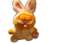 Vintage Dakin 1978 Garfiled Plush in Bunny Suit New Old Stock Without Tags 12"