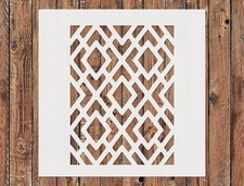 Reusable Geometric Pattern Stencil Template - Boho Wall Art DIY by StencilAir