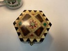 antique music box inlaid plays fine wood made by morelli — photo 3
