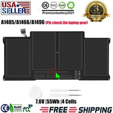   A1466 A1405 Battery For MacBook Air 13'' A1369 A1496 A1377 2013 2014 2015 2017