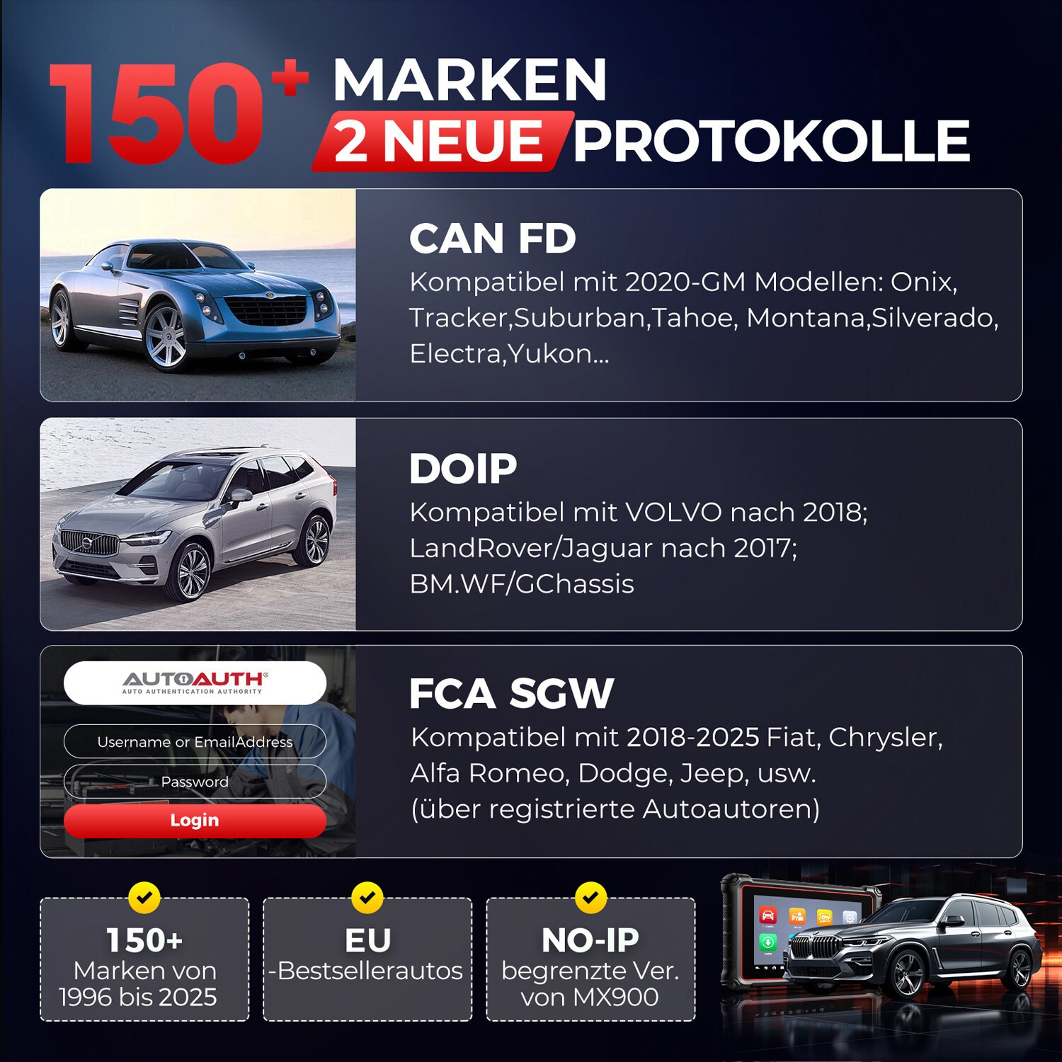 Autel MaxiCOM MK900 PRO dispositivo diagnostico OBD2 foto 6