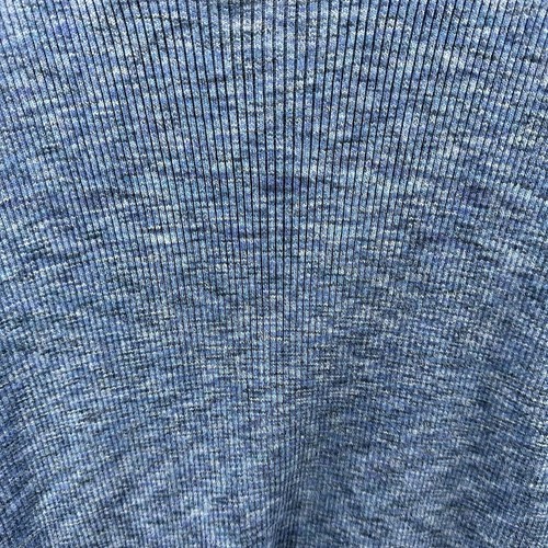 Tibi Sweater Women L Blue Ribbed Fancy Pants Cotton Minimalist Quiet Luxury New - Picture 13 of 14